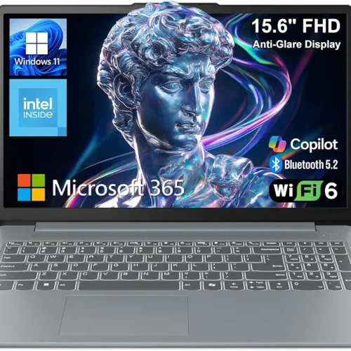 Lenovo Essential 15.6" FHD Laptop – Intel N150, 8GB DDR5 RAM, 128GB SSD, Windows 11 Home, Anti-Glare Display, Wi-Fi 6, Bluetooth 5.2, USB-C