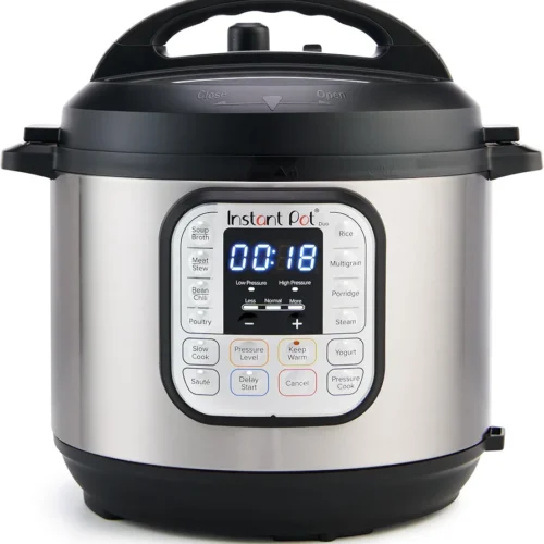 Instant Pot Duo 6 Qt 7-in-1 Electric Pressure Cooker, Stainless Steel multicooker, 6 quart, slow cook, rice, steam, sauté, yogurt, sterilizer, keep warm, app with guided recipes, family meals